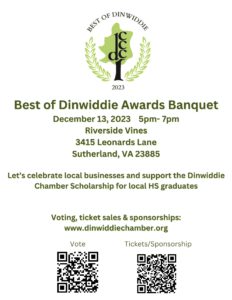Best of Dinwiddie Awards Banquet @ RiverSide Vines